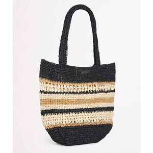 Seafolly Woven Stripe Basket - Black